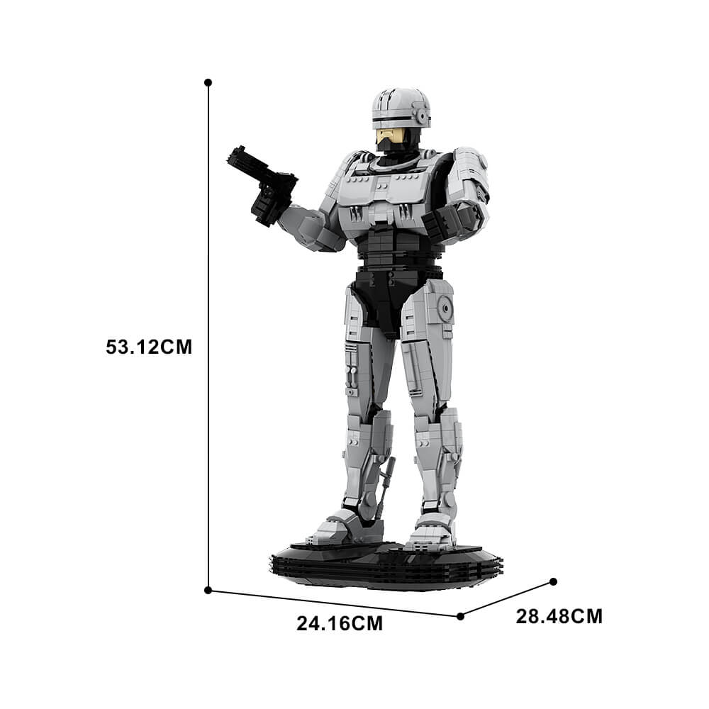 2476PCS RobotCop Robot MOC Building Block Bricks |MocPixel 2476PCS RobotCop Robot MOC Building Block Bricks |MocPixel - With Stand(2476PCS) Lego Block Sets Alternative