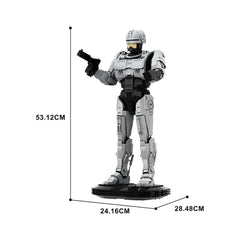 2476PCS RobotCop Robot MOC Building Block Bricks |MocPixel 2476PCS RobotCop Robot MOC Building Block Bricks |MocPixel - With Stand(2476PCS) Lego Block Sets Alternative