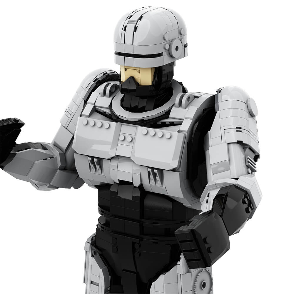 2476PCS RobotCop Robot MOC Building Block Bricks |MocPixel 2476PCS RobotCop Robot MOC Building Block Bricks |MocPixel - With Stand(2476PCS) Lego Block Sets Alternative