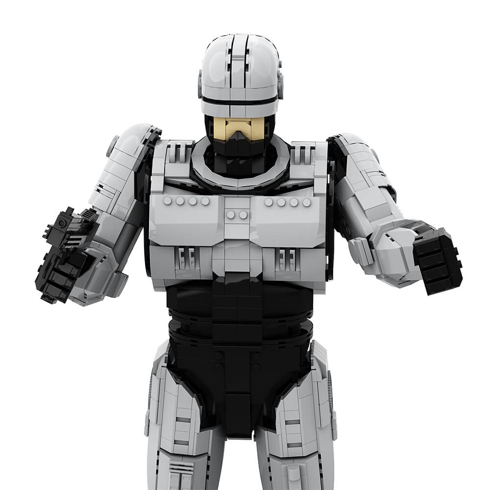 2476PCS RobotCop Robot MOC Building Block Bricks |MocPixel 2476PCS RobotCop Robot MOC Building Block Bricks |MocPixel - With Stand(2476PCS) Lego Block Sets Alternative