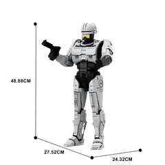2476PCS RobotCop Robot MOC Building Block Bricks |MocPixel 2476PCS RobotCop Robot MOC Building Block Bricks |MocPixel - No Stand(2054PCS) Lego Block Sets Alternative