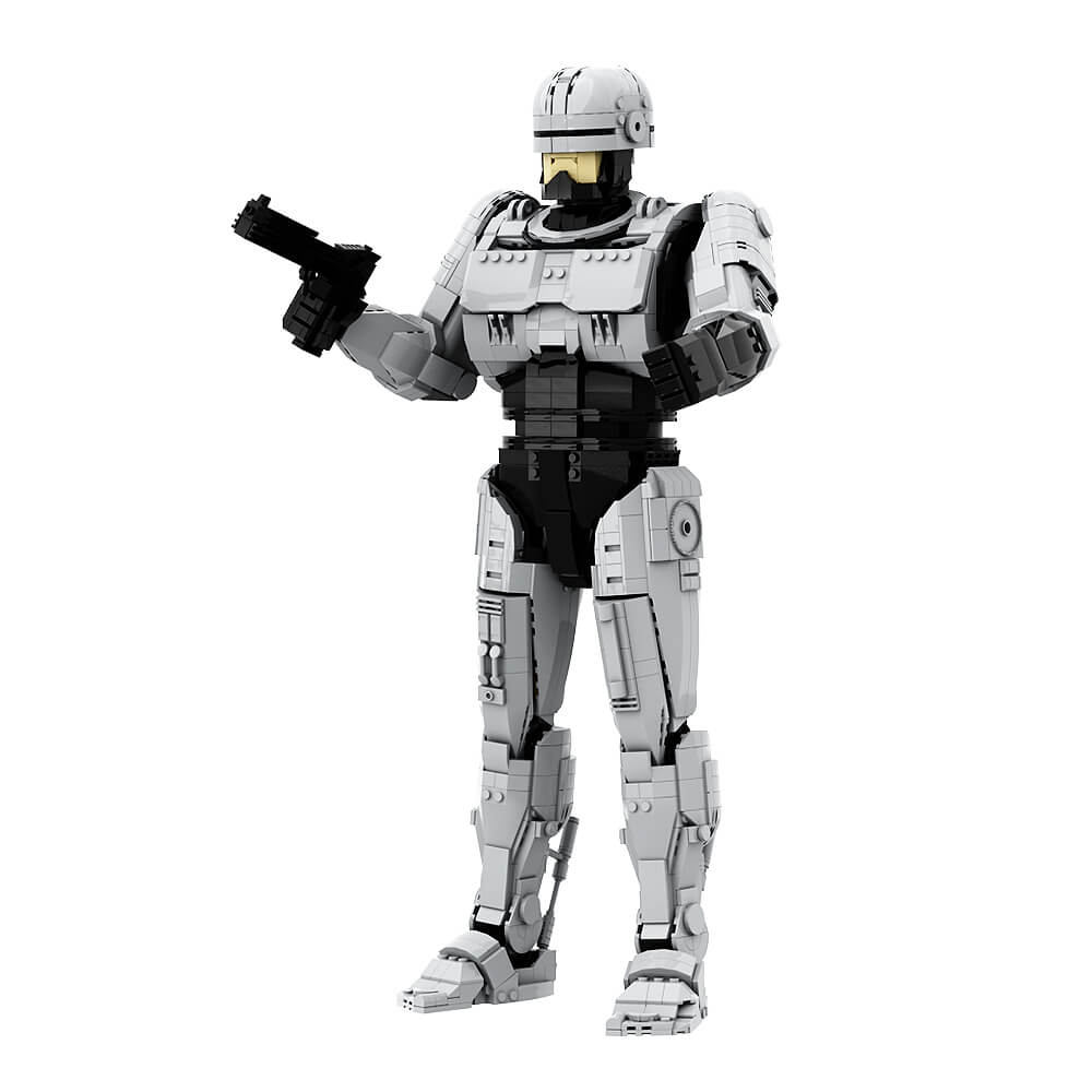 2476PCS RobotCop Robot MOC Building Block Bricks |MocPixel 2476PCS RobotCop Robot MOC Building Block Bricks |MocPixel - With Stand(2476PCS) Lego Block Sets Alternative