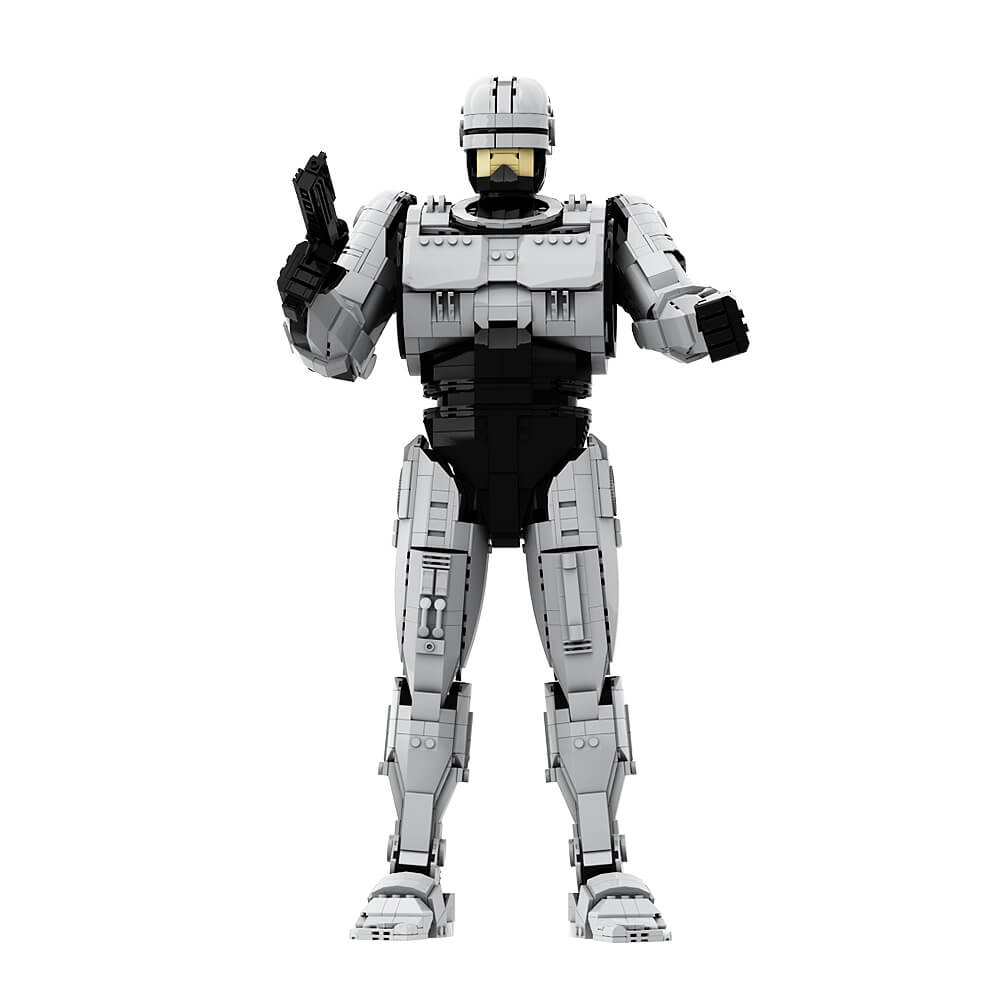 2476PCS RobotCop Robot MOC Building Block Bricks |MocPixel 2476PCS RobotCop Robot MOC Building Block Bricks |MocPixel - With Stand(2476PCS) Lego Block Sets Alternative