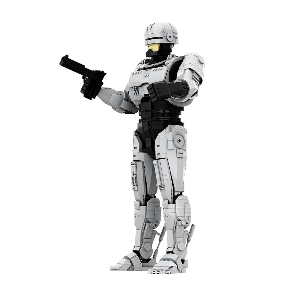 2476PCS RobotCop Robot MOC Building Block Bricks |MocPixel 2476PCS RobotCop Robot MOC Building Block Bricks |MocPixel - With Stand(2476PCS) Lego Block Sets Alternative