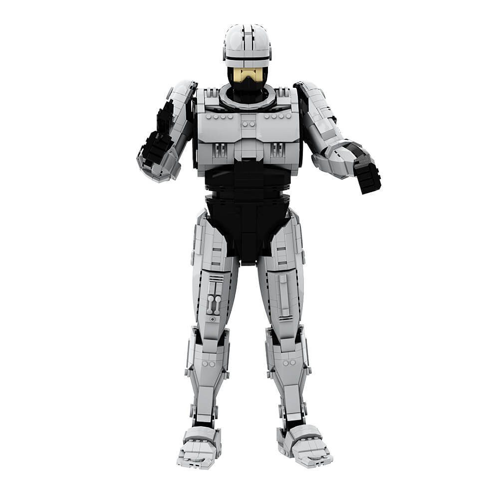 2476PCS RobotCop Robot MOC Building Block Bricks |MocPixel 2476PCS RobotCop Robot MOC Building Block Bricks |MocPixel - With Stand(2476PCS) Lego Block Sets Alternative