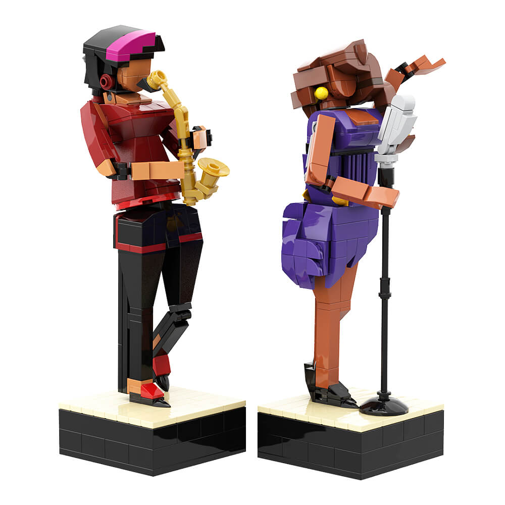 403PCS Jazz Club MOC Building Block Bricks |MocPixel 403PCS Jazz Club MOC Building Block Bricks |MocPixel - Default Title Lego Block Sets Alternative