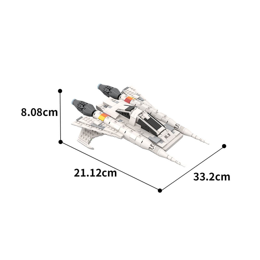 550PCS Space Buck Rogers Starfighter Ship Space War MOC Building Block Bricks |MocPixel Lego alternative store MOC-48610