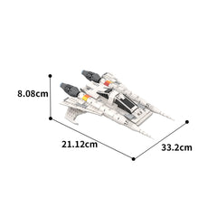 550PCS Space Buck Rogers Starfighter Ship Space War MOC Building Block Bricks |MocPixel Lego alternative store MOC-48610
