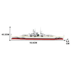 339PCS Battleship Bismarck MOC Building Block Bricks |MocPixel 339PCS Battleship Bismarck MOC Building Block Bricks |MocPixel - Default Title Lego Block Sets Alternative