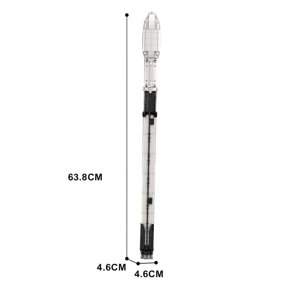 506PCS SpaceX Falcon 9 [Saturn V scale] MOC Building Block Bricks |MocPixel 506PCS SpaceX Falcon 9 [Saturn V scale] MOC Building Block Bricks |MocPixel - Default Title Lego Block Sets Alternative