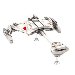 223PCS Klingon Starship D7 Class Battle Cruise Construction Set Building Block Bricks |Mocpixel 223PCS Klingon Starship D7 Class Battle Cruise Construction Set Building Block Bricks |Mocpixel - D7 - White+Green Lego Block Sets Alternative
