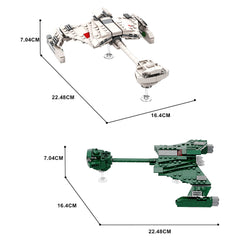 223PCS Klingon Starship D7 Class Battle Cruise Construction Set Building Block Bricks |Mocpixel 223PCS Klingon Starship D7 Class Battle Cruise Construction Set Building Block Bricks |Mocpixel - D7 - White+Green Lego Block Sets Alternative