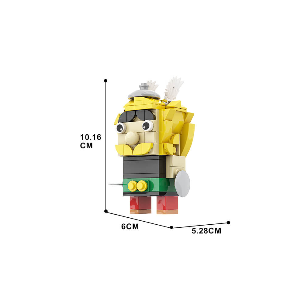 296PCS Asterix And Obelix Brickheadz MOC Building Block Bricks