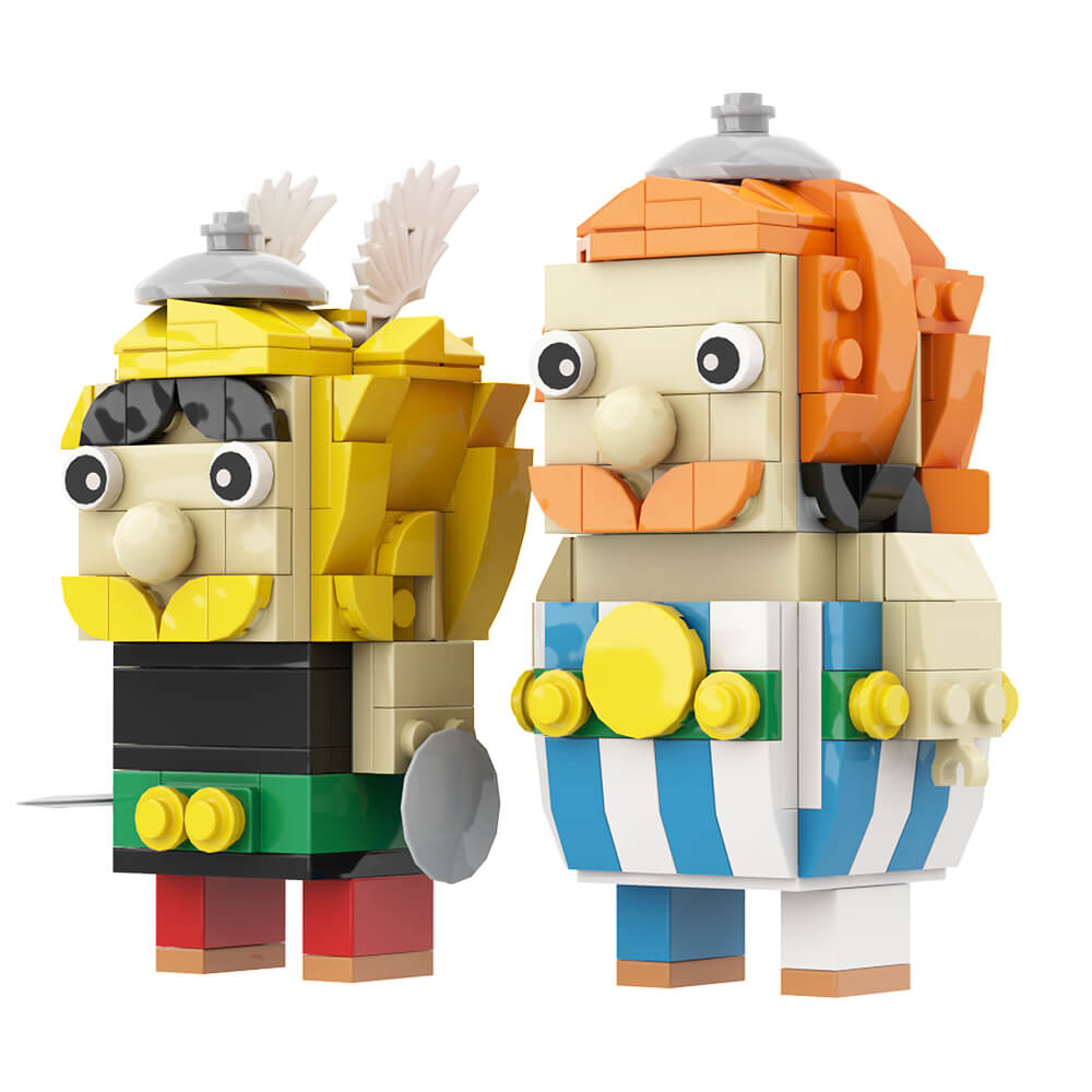 296PCS Asterix And Obelix Brickheadz MOC Building Block Bricks |MocPixel 296PCS Asterix And Obelix Brickheadz MOC Building Block Bricks |MocPixel - Default Title Lego Block Sets Alternative