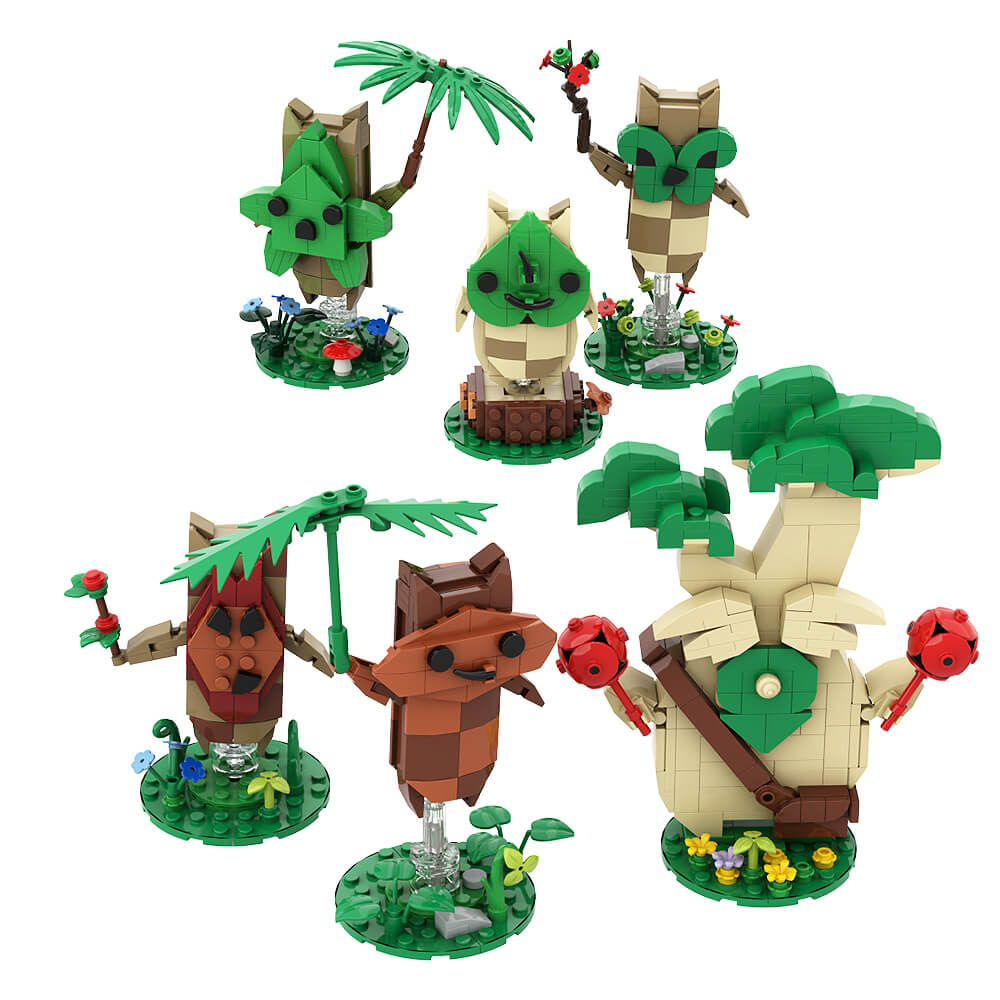 Korok Yahaha-Zelda Series 1&2 MOC Building Block Bricks |MocPixel Korok Yahaha-Zelda Series 1&2 MOC Building Block Bricks |MocPixel - Series 1 & 2( 11 kits Total) Lego Block Sets Alternative