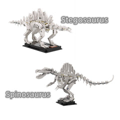 Dinosaur Fossil - Spinosaurus/ Stegosaurus Skeleton MOC Building Block Bricks |MocPixel Dinosaur Fossil - Spinosaurus/ Stegosaurus Skeleton MOC Building Block Bricks |MocPixel - Stegosaurus+Spinosaurus Lego Block Sets Alternative