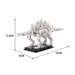 Dinosaur Fossil - Spinosaurus/ Stegosaurus Skeleton MOC Building Block Bricks |MocPixel Dinosaur Fossil - Spinosaurus/ Stegosaurus Skeleton MOC Building Block Bricks |MocPixel - Stegosaurus Lego Block Sets Alternative