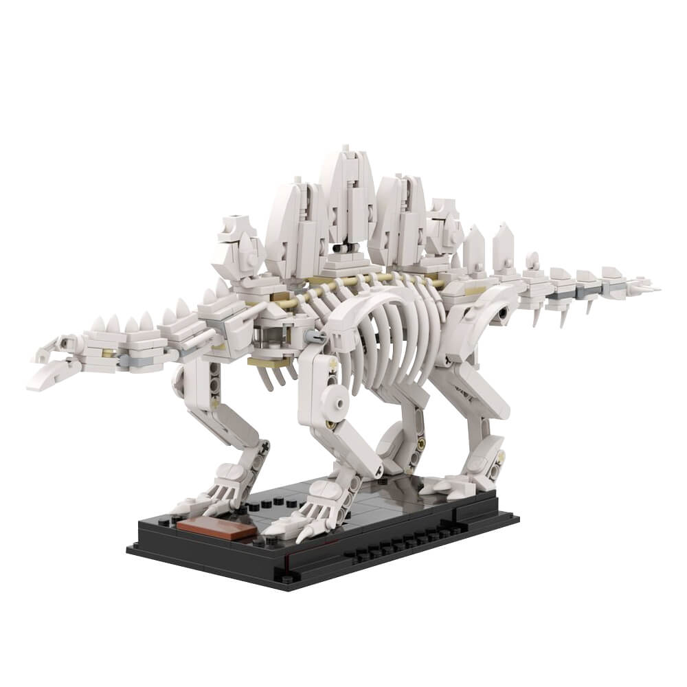 Dinosaur Fossil - Spinosaurus/ Stegosaurus Skeleton MOC Building Block Bricks |MocPixel Dinosaur Fossil - Spinosaurus/ Stegosaurus Skeleton MOC Building Block Bricks |MocPixel - Stegosaurus Lego Block Sets Alternative