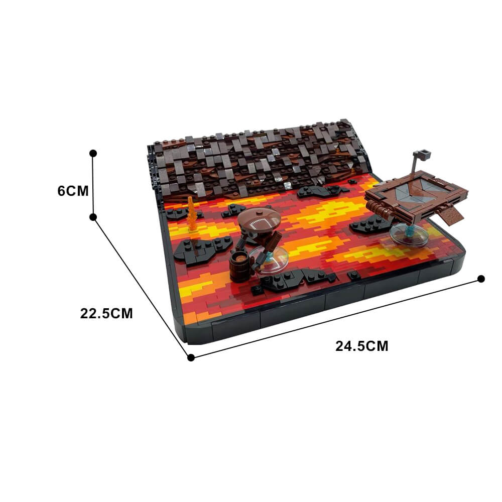 1146PCS Duel On Mustafar Diorama Space War MOC Building Block Bricks |MocPixel 1146PCS Duel On Mustafar Diorama Space War MOC Building Block Bricks |MocPixel - Default Title Lego Block Sets Alternative