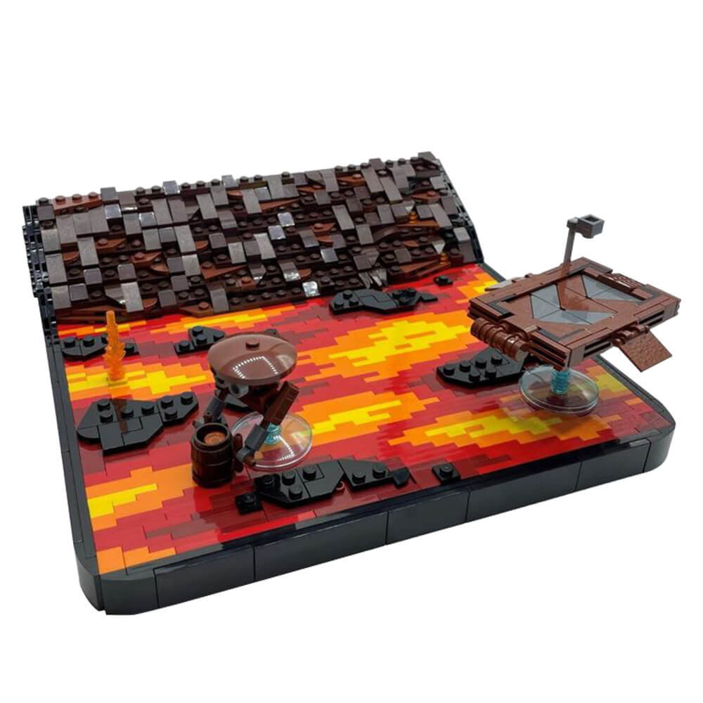1146PCS Duel On Mustafar Diorama Space War MOC Building Block Bricks |MocPixel 1146PCS Duel On Mustafar Diorama Space War MOC Building Block Bricks |MocPixel - Default Title Lego Block Sets Alternative