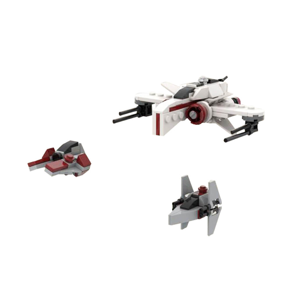 155PCS Republic Fighter Squadron Space War MOC Building Block Bricks |MocPixel 155PCS Republic Fighter Squadron Space War MOC Building Block Bricks |MocPixel - Default Title Lego Block Sets Alternative