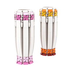 Follower & Vase Pink Sunrise/ Purple Verbena & Vase(Sunflowers Style) Love Gift MOC Building Block Bricks |MocPixel Follower & Vase Pink Sunrise/ Purple Verbena & Vase(Sunflowers Style) Love Gift MOC Building Block Bricks |MocPixel - Pink Sunrise Follower Lego Block Sets Alternative