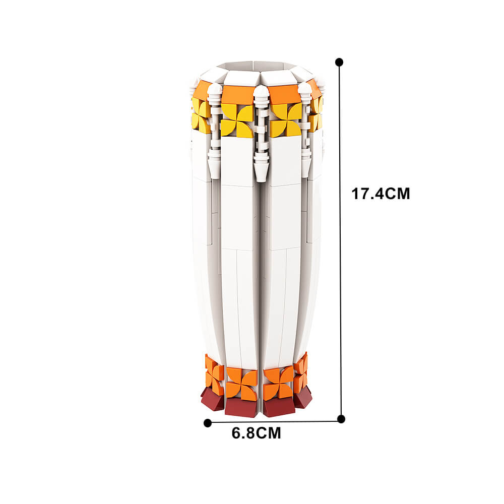 Follower & Vase Pink Sunrise/ Purple Verbena & Vase(Sunflowers Style) Love Gift MOC Building Block Bricks |MocPixel Follower & Vase Pink Sunrise/ Purple Verbena & Vase(Sunflowers Style) Love Gift MOC Building Block Bricks |MocPixel - Vase - Orange Lego Block Sets Alternative