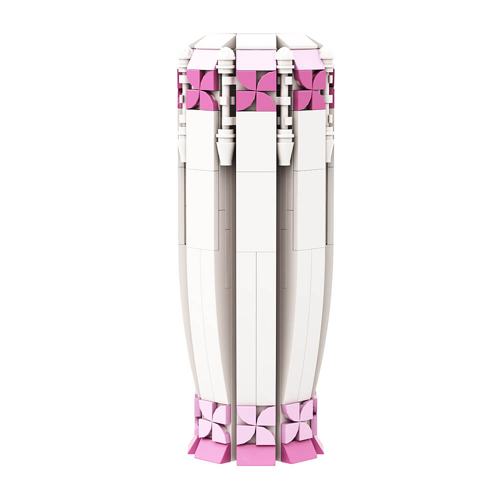 Follower & Vase Pink Sunrise/ Purple Verbena & Vase(Sunflowers Style) Love Gift MOC Building Block Bricks |MocPixel Follower & Vase Pink Sunrise/ Purple Verbena & Vase(Sunflowers Style) Love Gift MOC Building Block Bricks |MocPixel - Pink Sunrise Follower Lego Block Sets Alternative