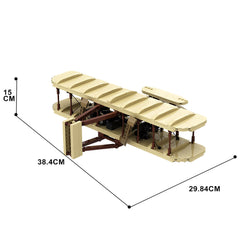 648PCS the Wright Flyer/ Kitty Hawk/ Flyer I/ 1903 Flyer MOC Building Block Bricks |MocPixel 648PCS the Wright Flyer/ Kitty Hawk/ Flyer I/ 1903 Flyer MOC Building Block Bricks |MocPixel - Default Title Lego Block Sets Alternative