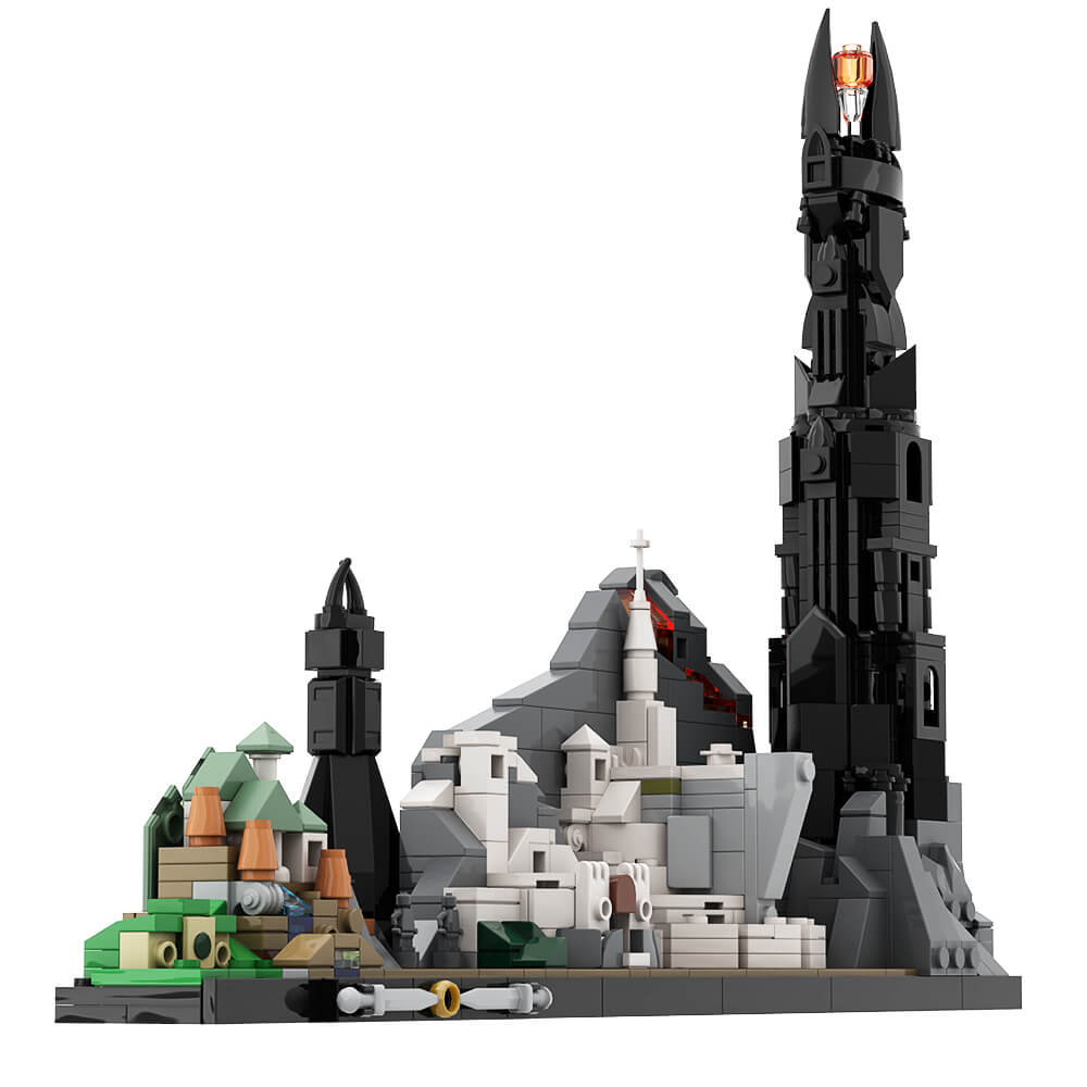 897PCS Skyline of The Lord of Ring MOC Building Block Bricks |MocPixel 897PCS Skyline of The Lord of Ring MOC Building Block Bricks |MocPixel - Default Title Lego Block Sets Alternative