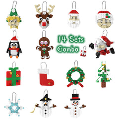Christmas Pendant - MOC MOC Building Block Bricks |MocPixel Christmas Pendant - MOC MOC Building Block Bricks |MocPixel - 14 Sets Combo Lego Block Sets Alternative