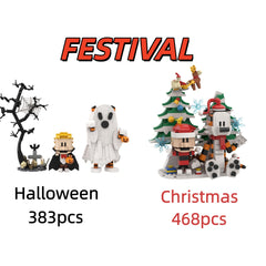 Calvin And Hobbs Festival Halloween& Christmas MOC Building Block Bricks |MocPixel