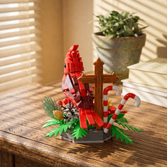 483PCS Northern Cardinal-Christmas MOC Building Block Bricks |MocPixel