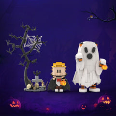 383PCS Calvin and Hobbs-Halloween MOC Building Block Bricks |MocPixel