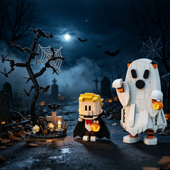 383PCS Calvin and Hobbs-Halloween MOC Building Block Bricks |MocPixel