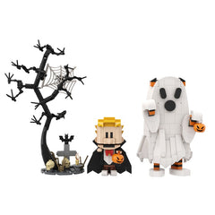 383PCS Calvin and Hobbs-Halloween MOC Building Block Bricks |MocPixel