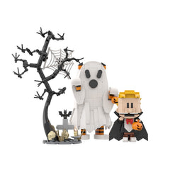 383PCS Calvin and Hobbs-Halloween MOC Building Block Bricks |MocPixel
