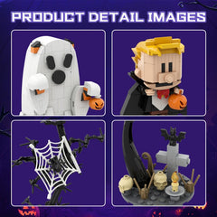 383PCS Calvin and Hobbs-Halloween MOC Building Block Bricks |MocPixel