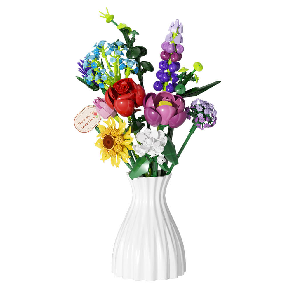 967PCS Bunch of Flowers Valentine's Day MOC Building Block Bricks |MocPixel