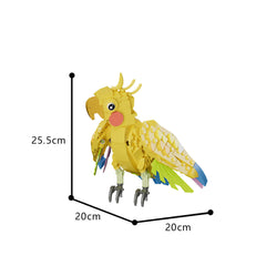 637PCS Cockatiel Love Valentine's Day MOC Building Block Bricks |MocPixel