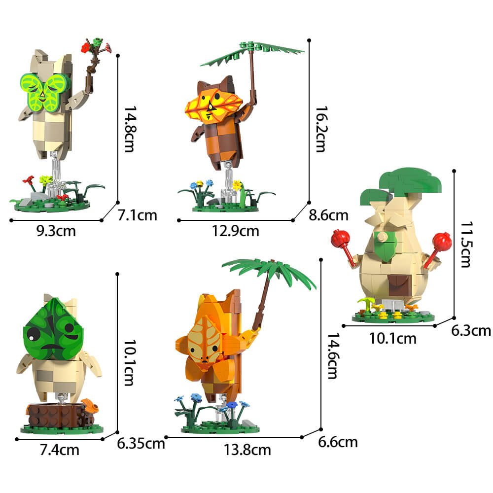 499pcs Korok Yahaha-Zelda Series 3 - Include Sticker MOC Building Block Bricks |MocPixel 499pcs Korok Yahaha-Zelda Series 3 - Include Sticker MOC Building Block Bricks |MocPixel - With Paper Instruction Lego Block Sets Alternative
