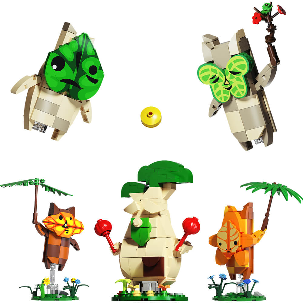 499pcs Korok Yahaha-Zelda Series 3 - Include Sticker MOC Building Block Bricks |MocPixel 499pcs Korok Yahaha-Zelda Series 3 - Include Sticker MOC Building Block Bricks |MocPixel - With Paper Instruction Lego Block Sets Alternative