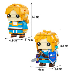 393PCS Link and Princess Brickheadz ZeIdaMOC Building Block Bricks |MocPixel
