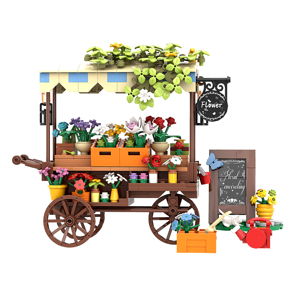 458PCS Flower Car/ Float with LED MOC Building Block Bricks |MocPixel 458PCS Flower Car/ Float with LED MOC Building Block Bricks |MocPixel - Paper Instruction Lego Block Sets Alternative