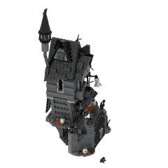 586PCS Halloween Party House With LED MOC Building Block Bricks |MocPixel