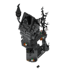 586PCS Halloween Party House With LED MOC Building Block Bricks |MocPixel