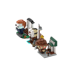 3 Killers Collection Voorhees/ Michael Myers/ Freddy Krueger Brickheadz MOC Building Blocks