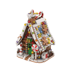 916PCS Gingerbread Candy House Christmas with LED Light MOC Building Block Bricks |MocPixel