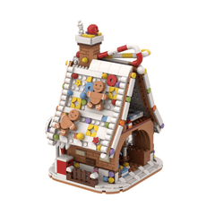 916PCS Gingerbread Candy House Christmas with LED Light MOC Building Block Bricks |MocPixel