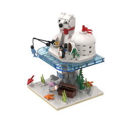 286PCS Winter Penguins Christmas MOC Building Block Bricks |MocPixel